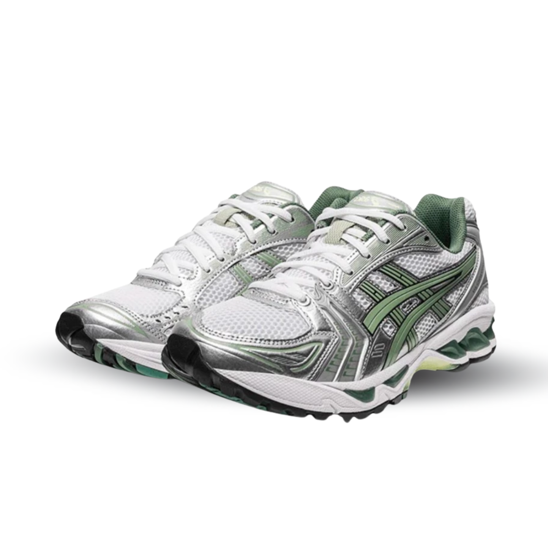 ASICS Gel-Kayano 14 White Pure Silver Slate Grey Sage - 1201A019-107