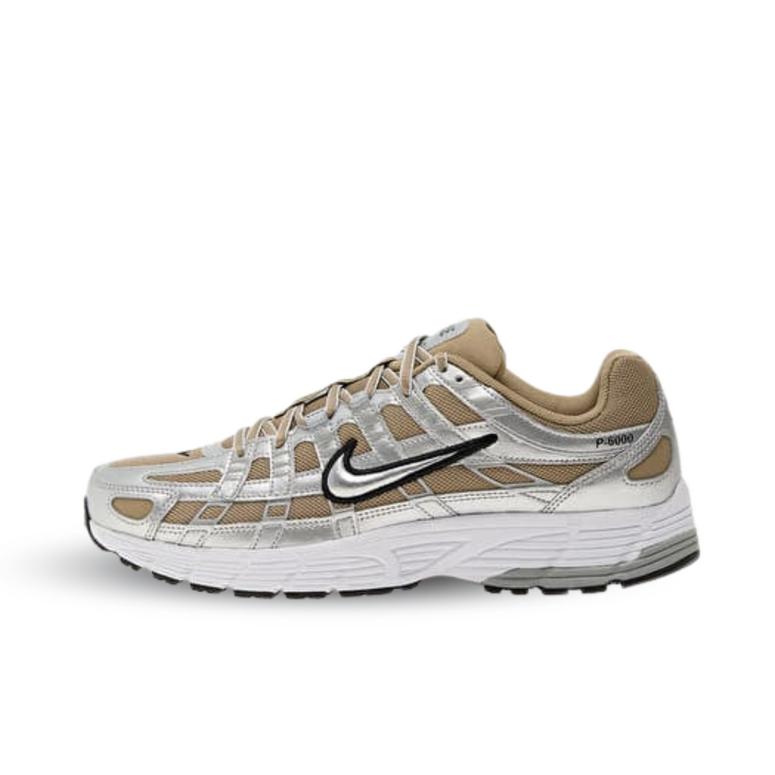 Nike P-6000 Khaki Metallic Silver - HQ3030-200