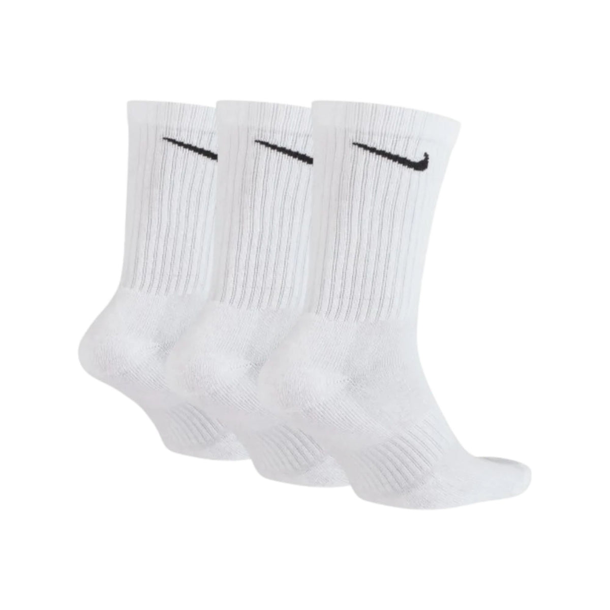 Nike Everyday Cushioned Sports Socks 3-Pack White back view
