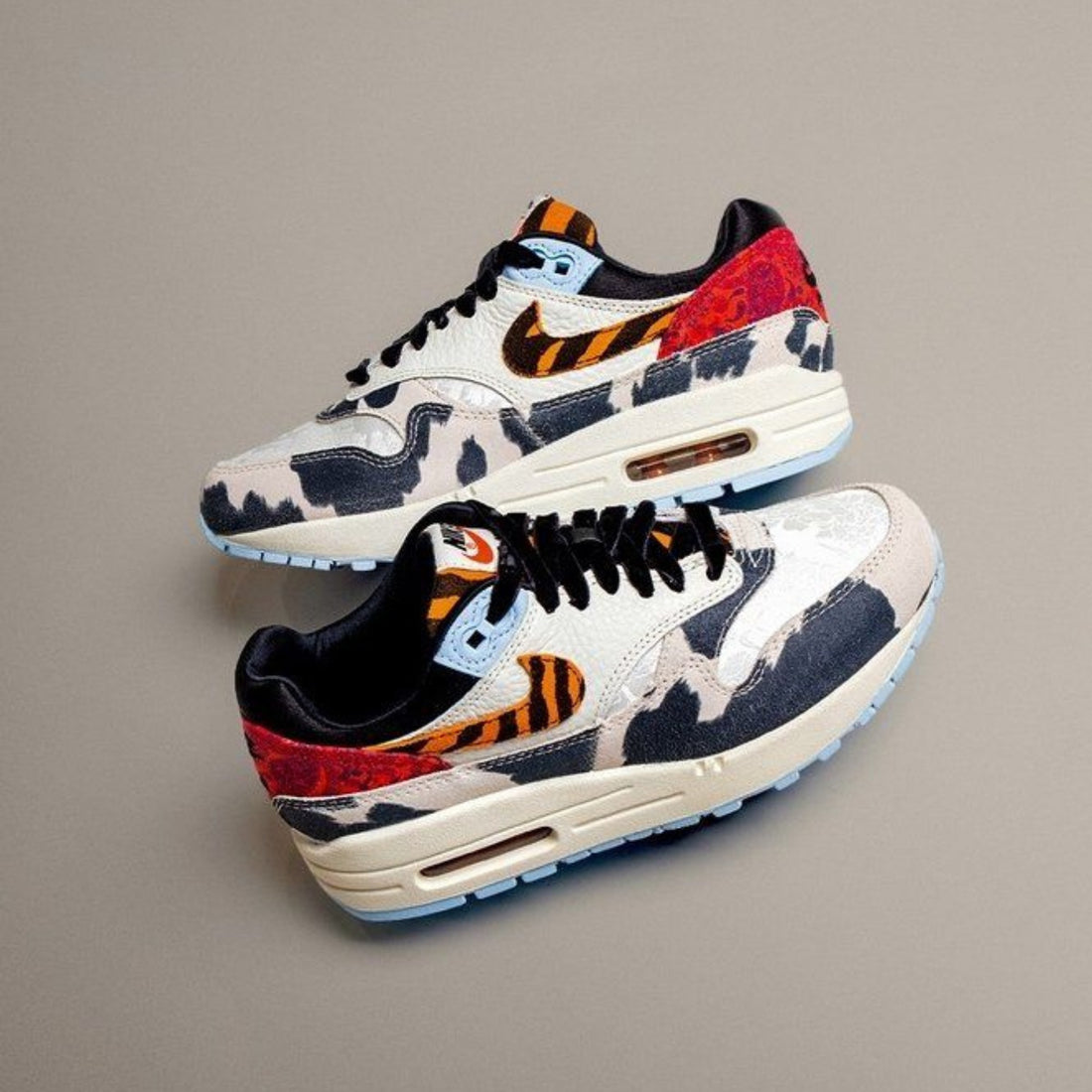 Nike Air Max 1 '87 Tiger Swoosh Cow Print - FD0827-133