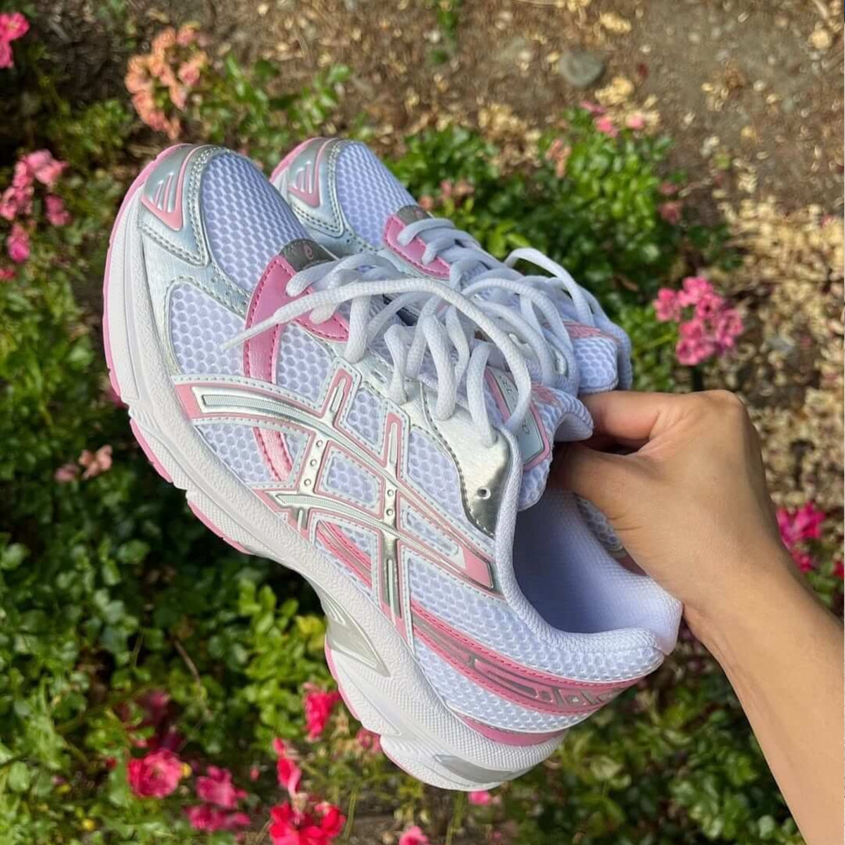 ASICS Gel-1130 Weiß Pure Silber Pink