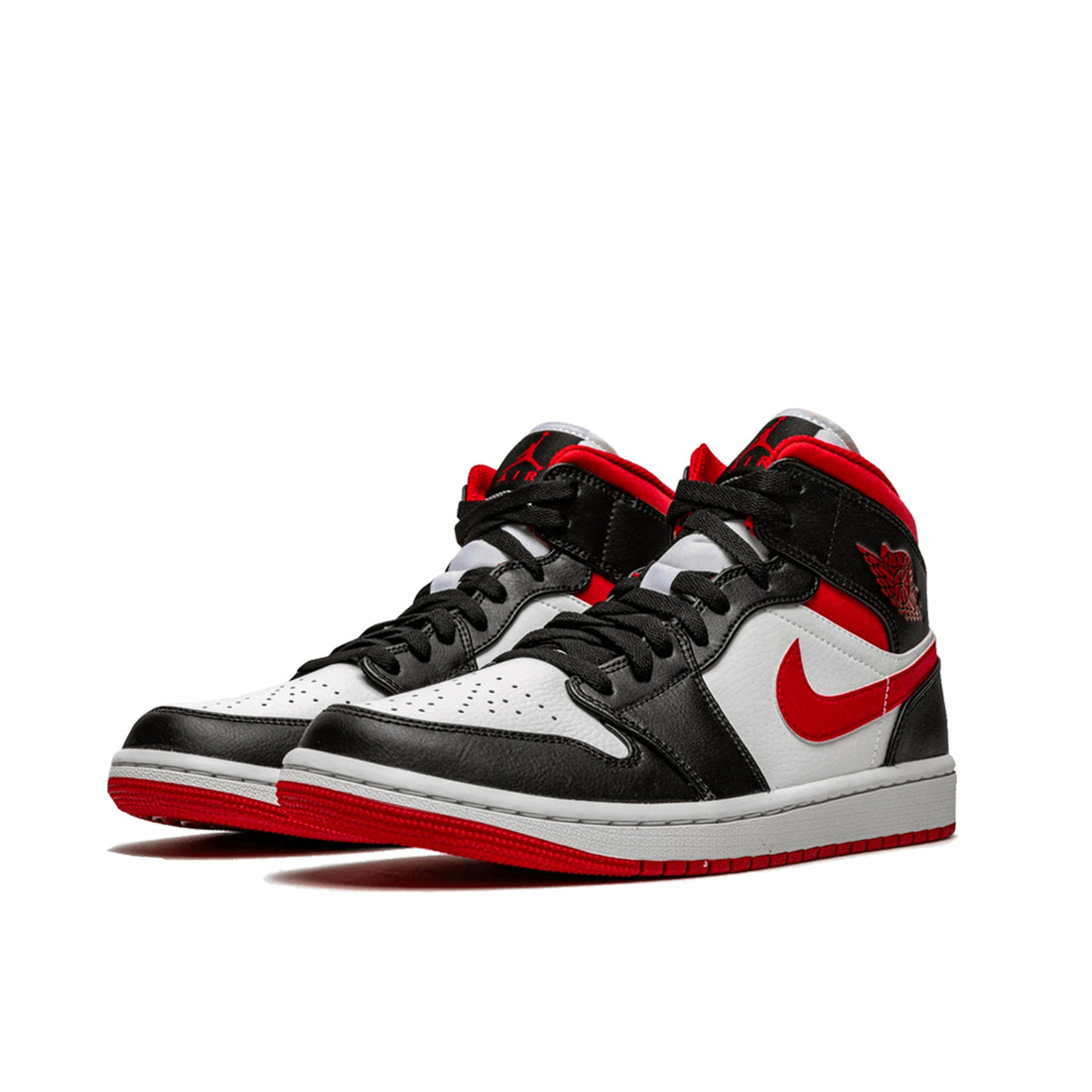 Air Jordan 1 Mid Gym Red Schwarz Weiß