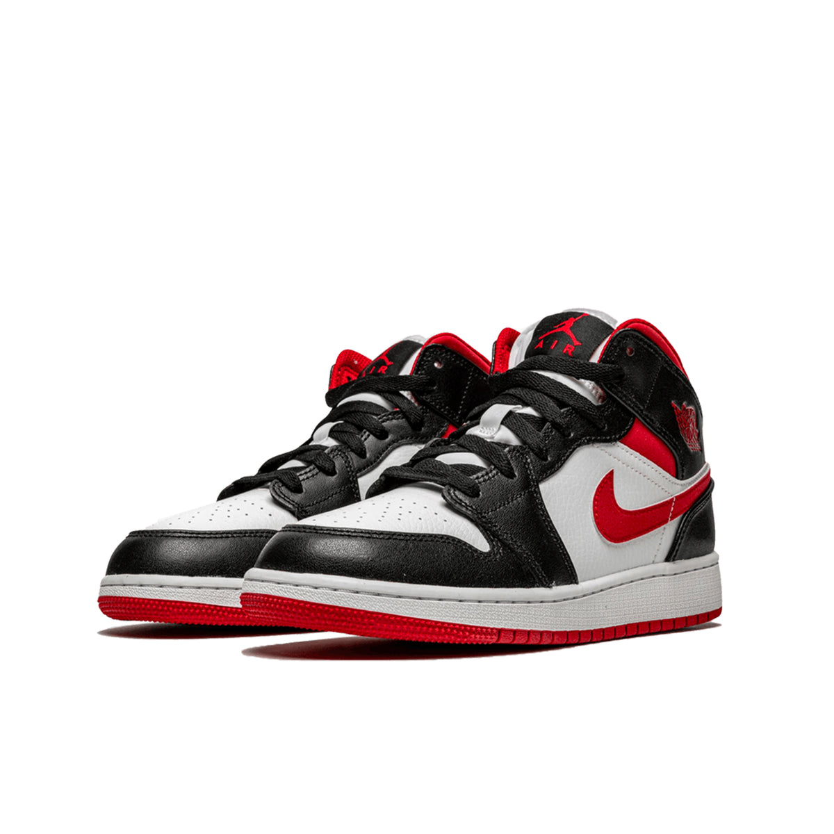 Air Jordan 1 Mid Gym Red Schwarz Weiß (GS)