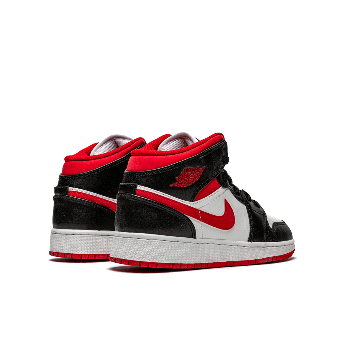 Air Jordan 1 Mid Gym Red Schwarz Weiß (GS)