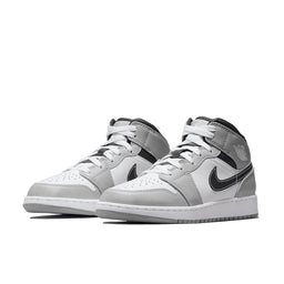 Air Jordan 1 Mid Light Smoke Grey Anthrazit GS