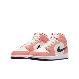 Air Jordan 1 Mid SE Orange Suede (GS)