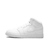 Air Jordan 1 Mid Dreifach Weiß (GS)