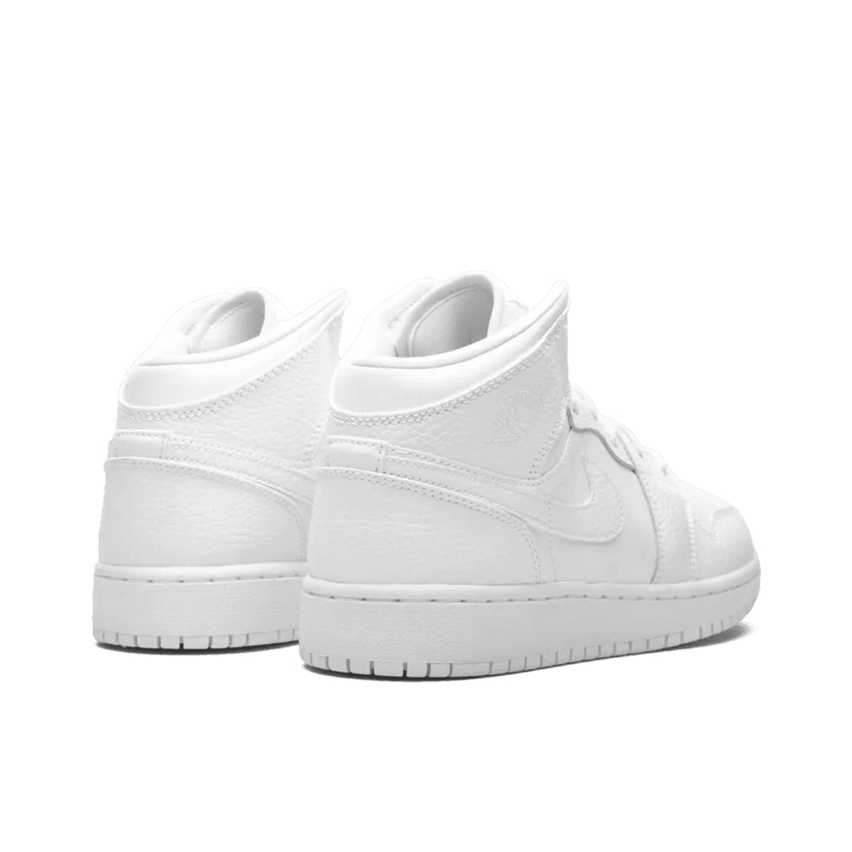 Air Jordan 1 Mid Dreifach Weiß (GS)