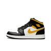 Air Jordan 1 Mid Weiß Pollen Schwarz (GS)