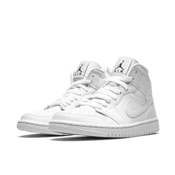 Air Jordan 1 Mid Weiß Schlangenhaut (W)
