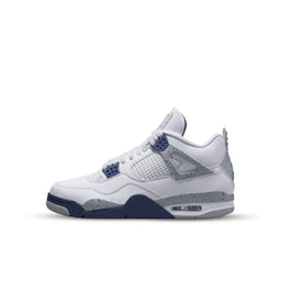 Air Jordan 4 Retro Weiß Midnight Navy (GS)
