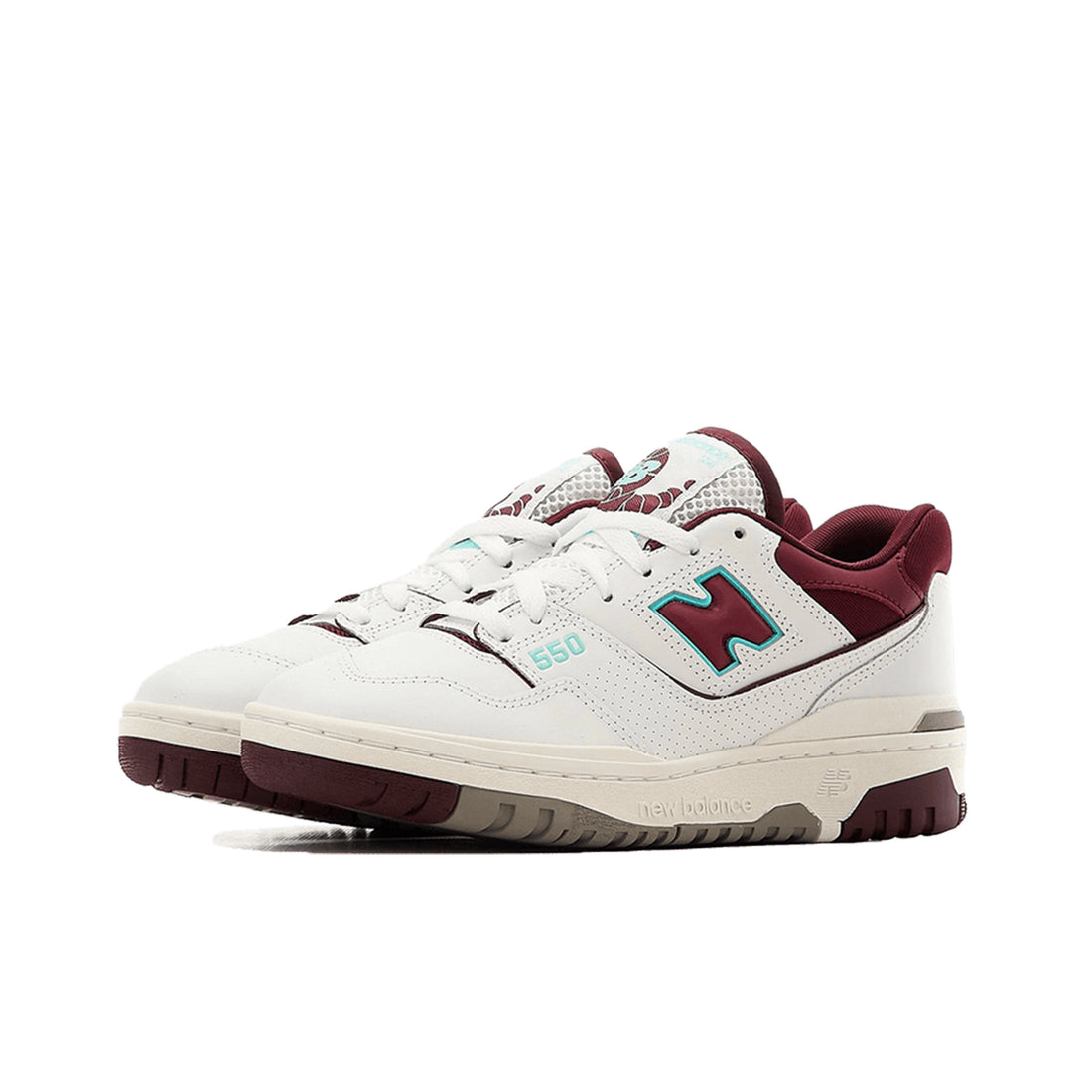 New Balance 550 Weiß Burgunder Blau