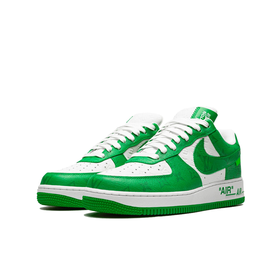 Nike Air Force 1 Low Louis Vuitton Virgil Abloh Weiß Grün