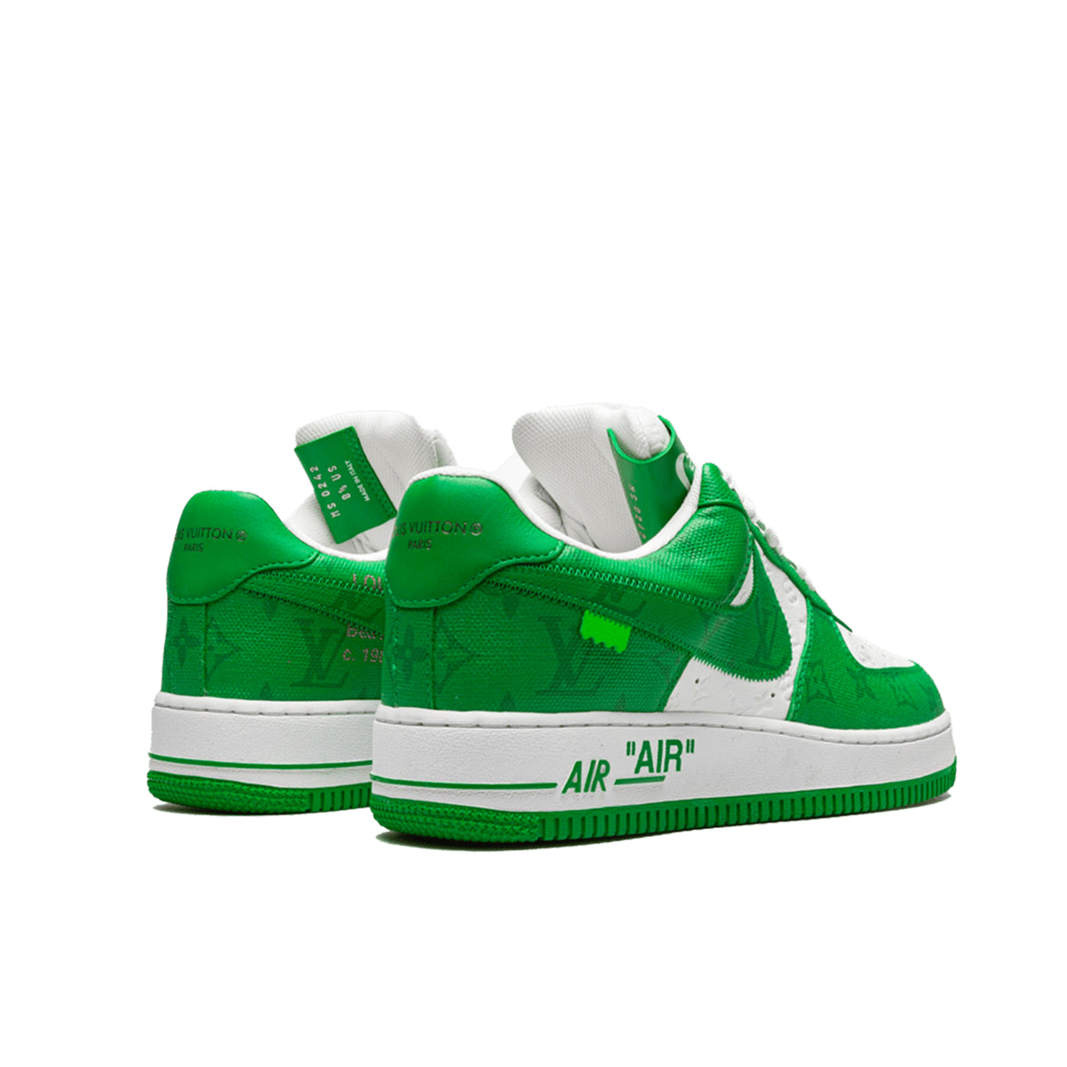 Nike Air Force 1 Low Louis Vuitton Virgil Abloh Weiß Grün