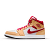 Air Jordan 1 Mid Beige Weiß Rot